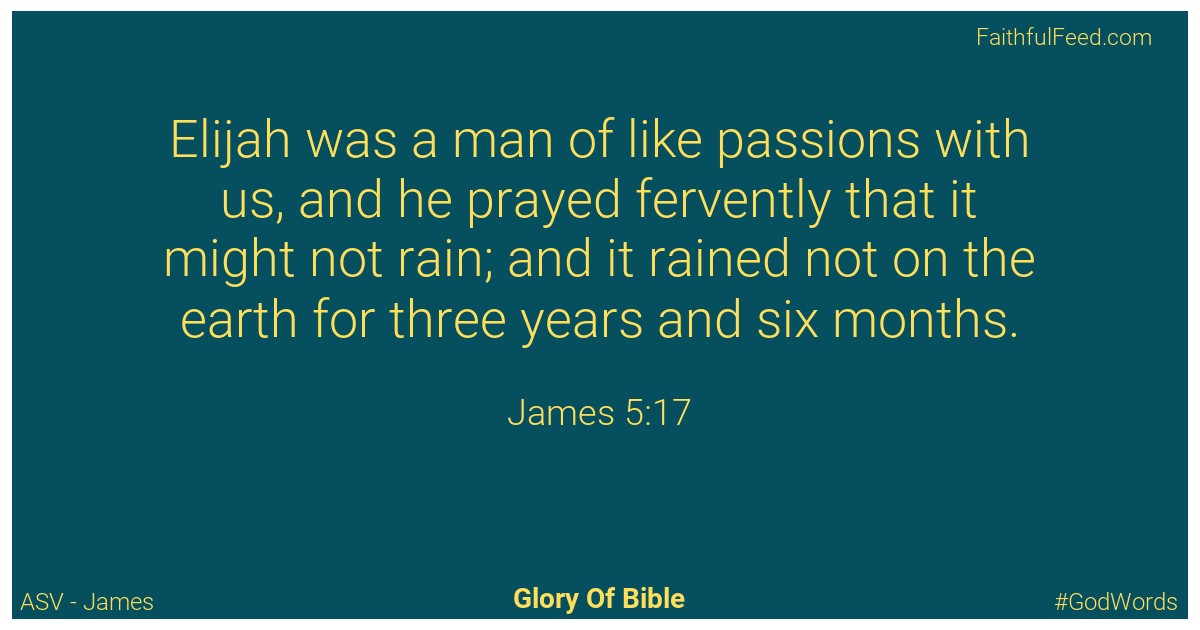 James 5:17 - Asv