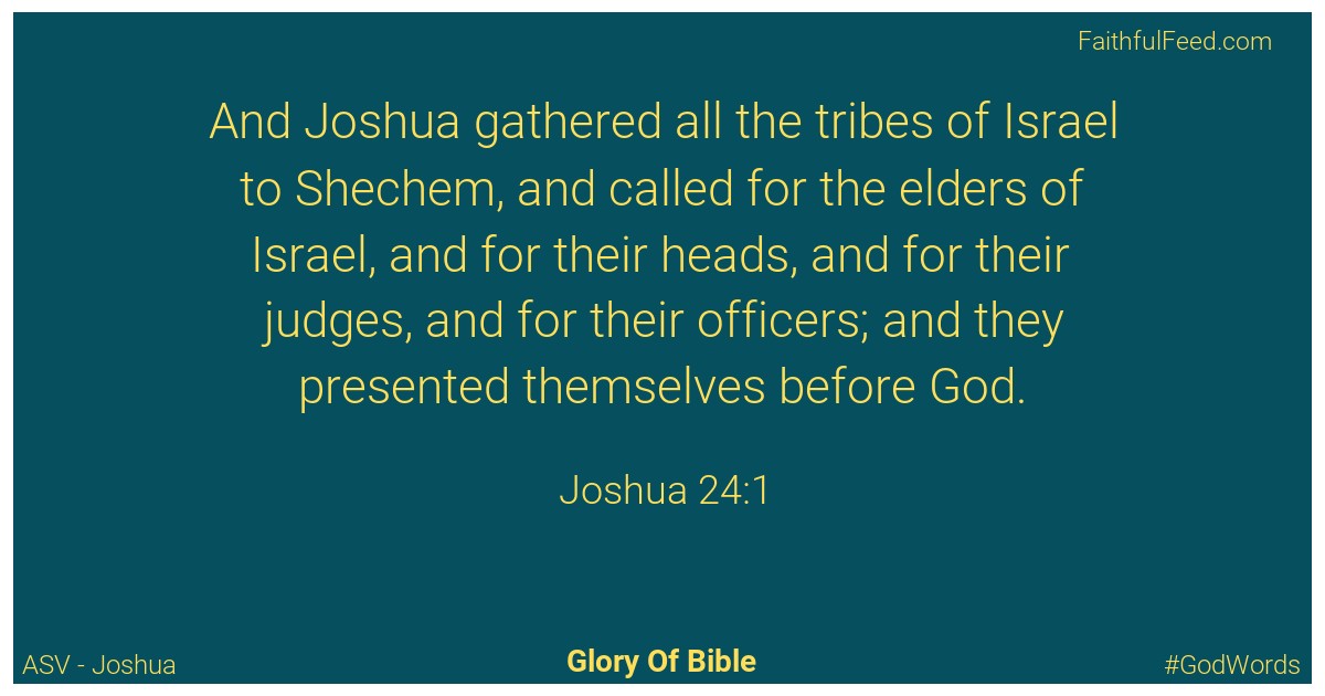 Joshua 24:1 - Asv