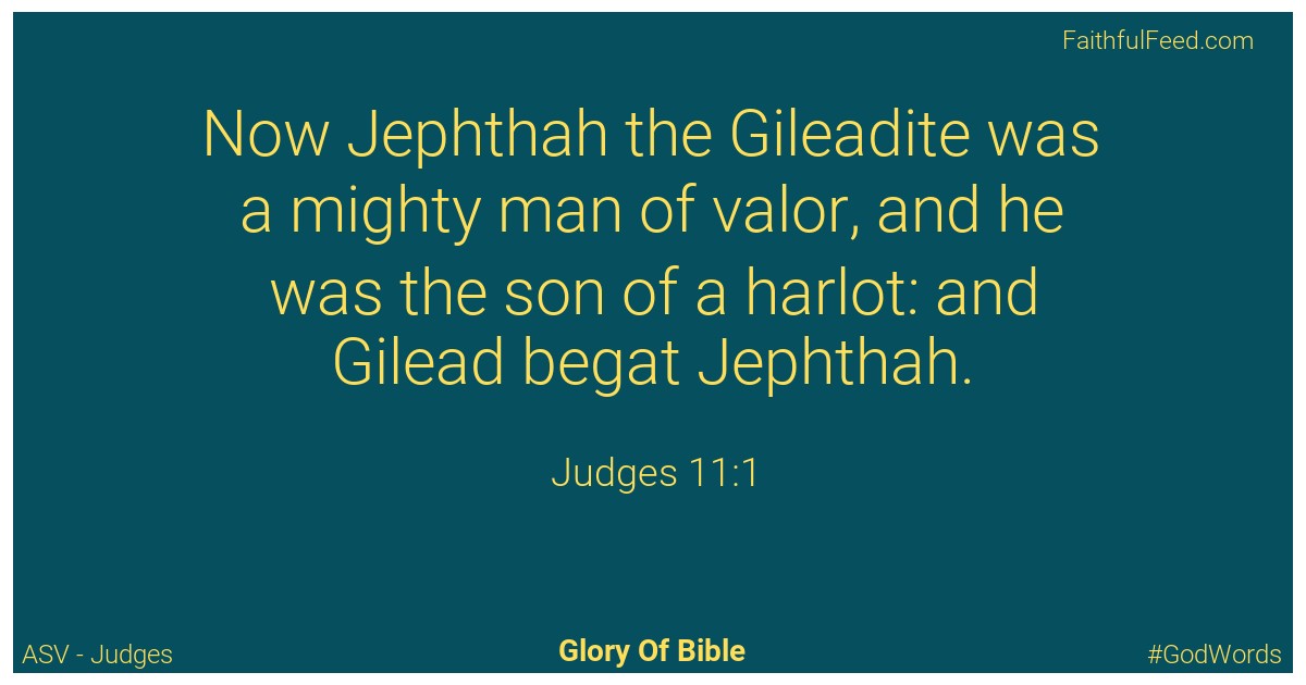 Judges 11:1 - Asv