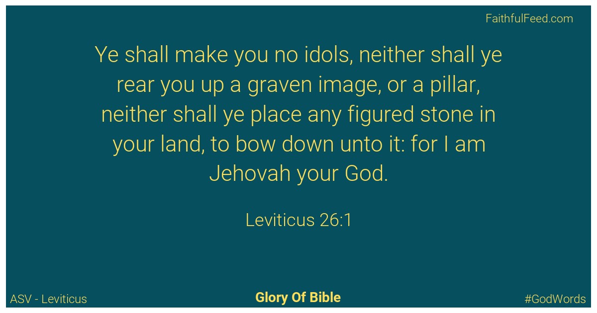 Leviticus 26:1 - Asv