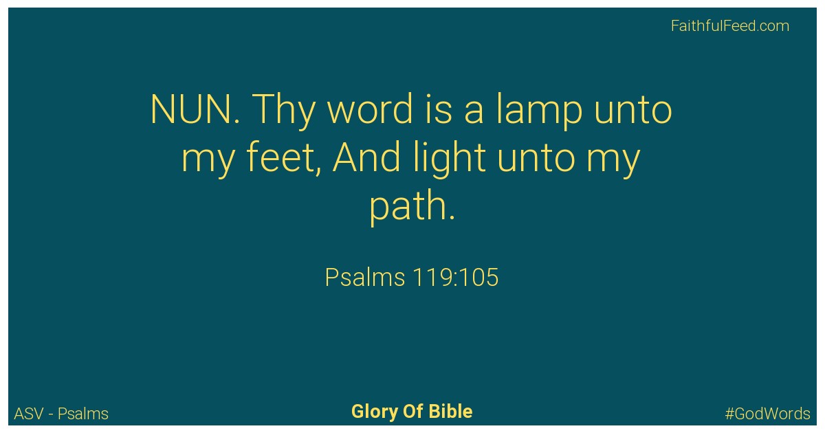 Psalms 119:105 - Asv