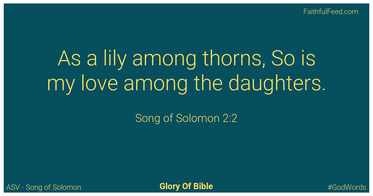 Song-of-solomon 2:2 - Asv