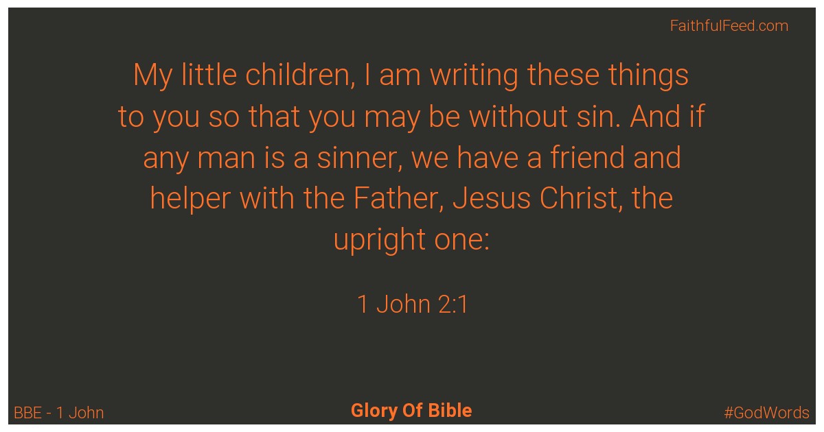 1-john 2:1 - Bbe