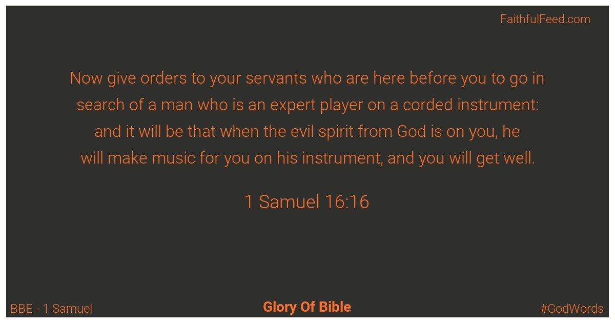 1-samuel 16:16 - Bbe