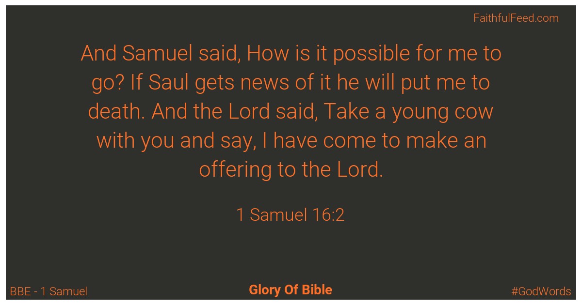 1-samuel 16:2 - Bbe