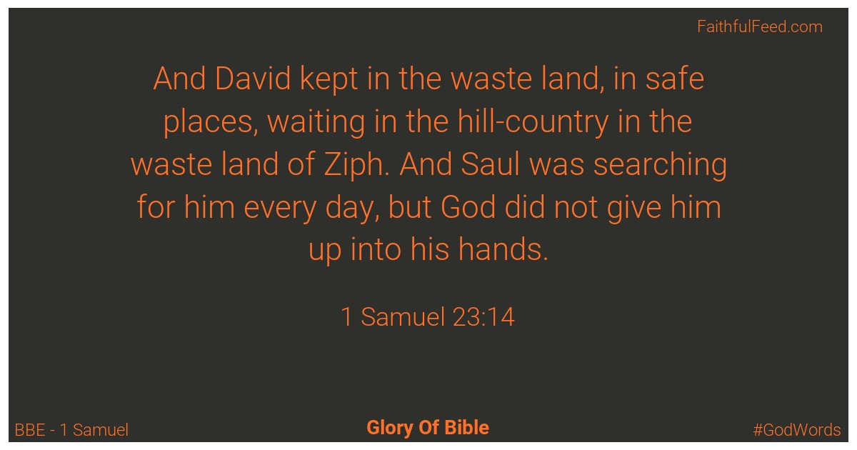 1-samuel 23:14 - Bbe