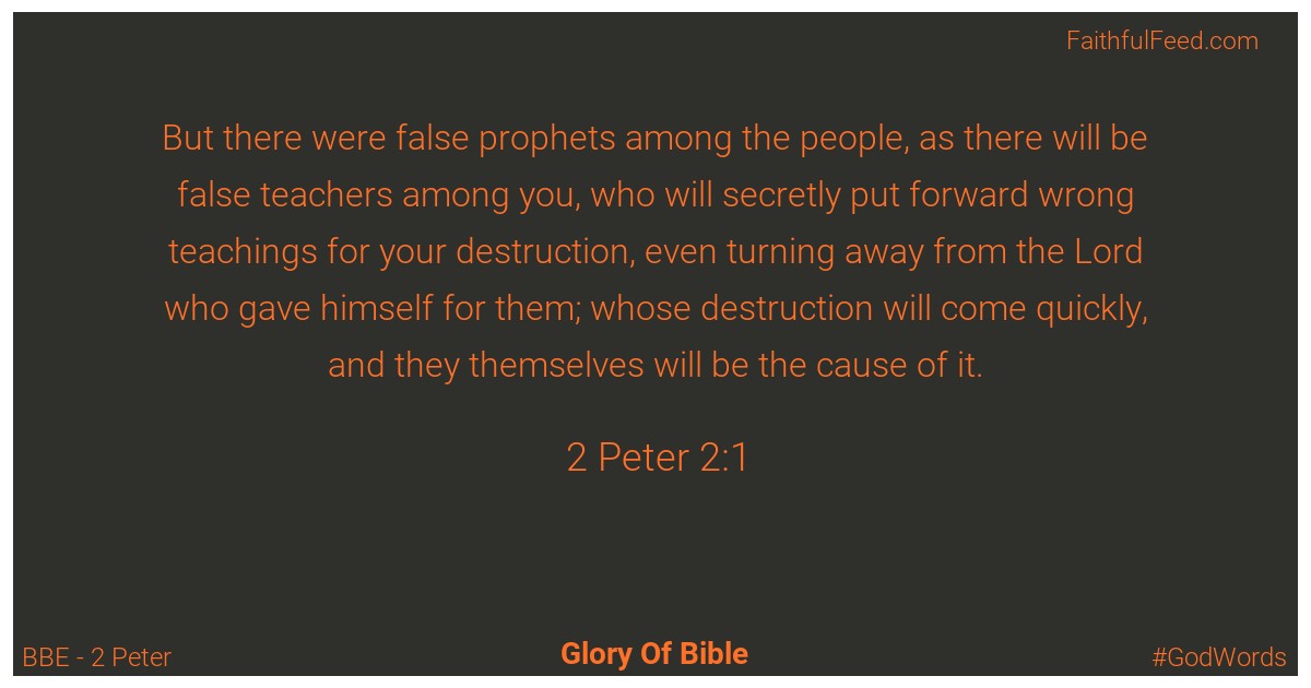 2-peter 2:1 - Bbe