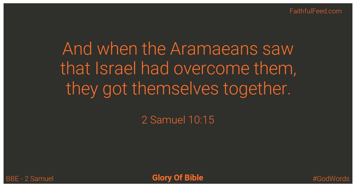 2-samuel 10:15 - Bbe