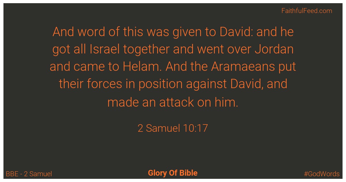 2-samuel 10:17 - Bbe