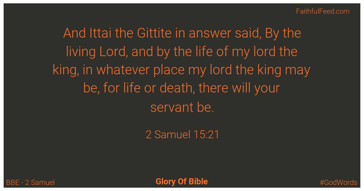 2-samuel 15:21 - Bbe
