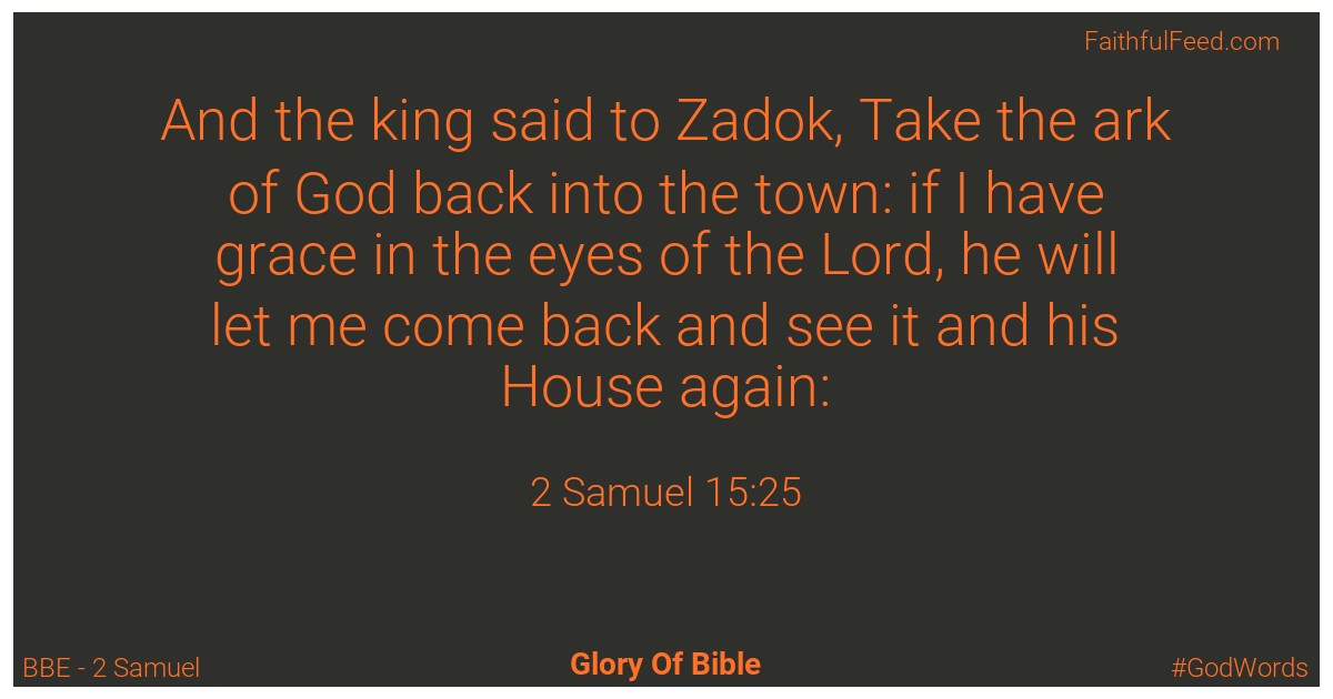 2-samuel 15:25 - Bbe