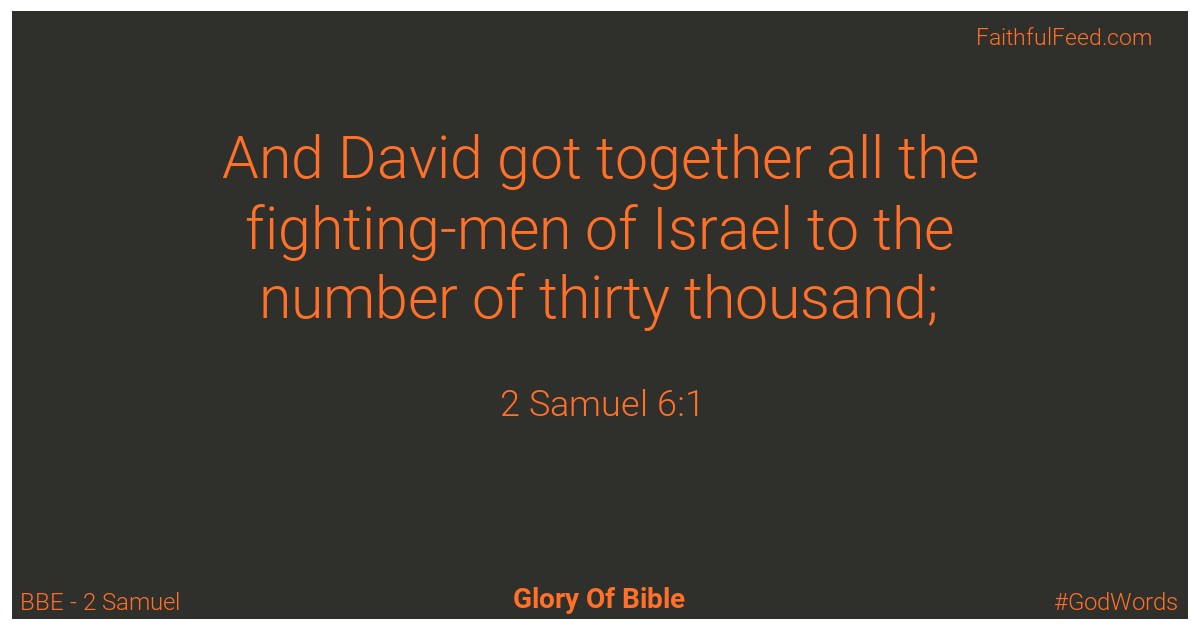 2-samuel 6:1 - Bbe