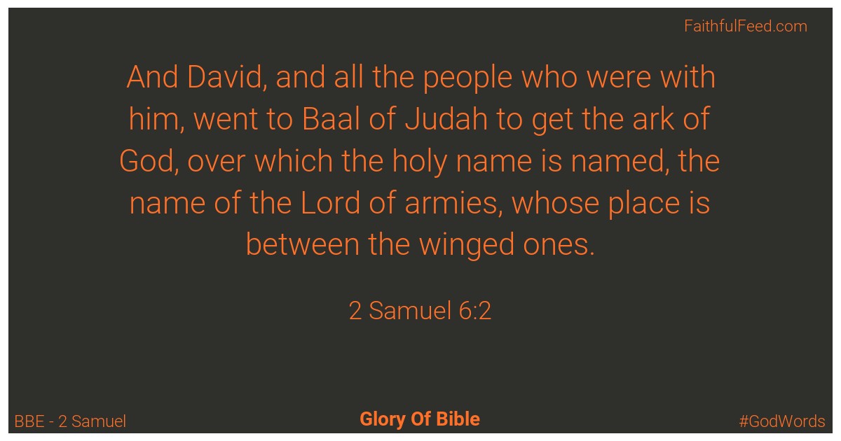 2-samuel 6:2 - Bbe