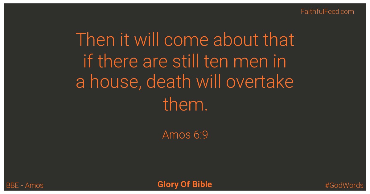 Amos 6:9 - Bbe