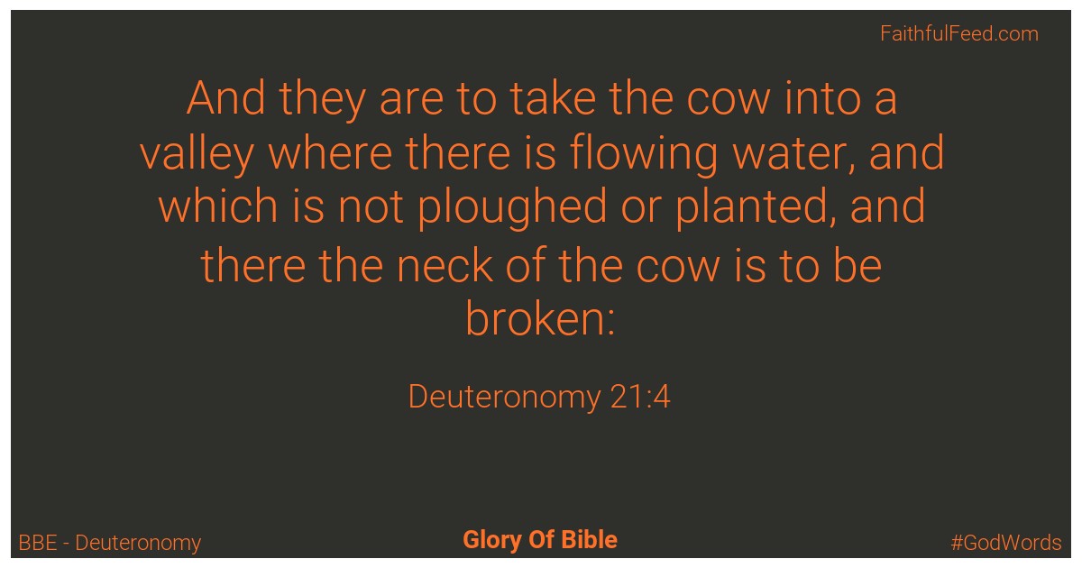 Deuteronomy 21:4 - Bbe