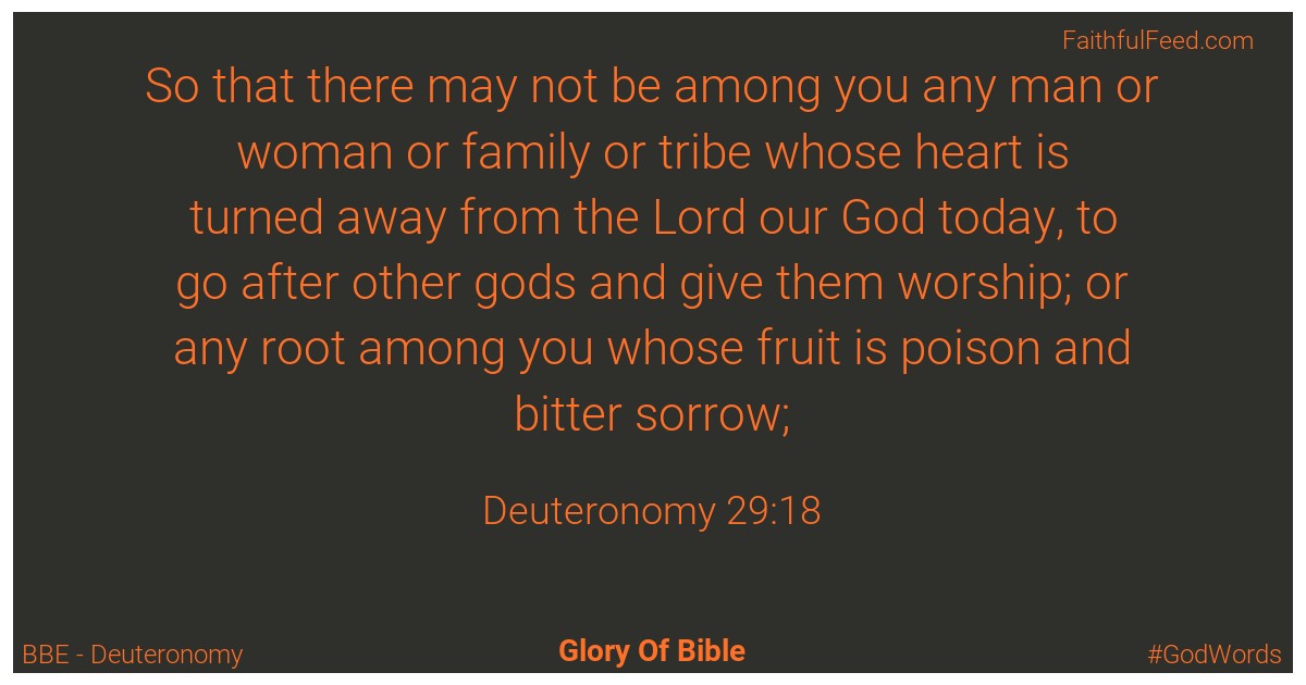 Deuteronomy 29:18 - Bbe