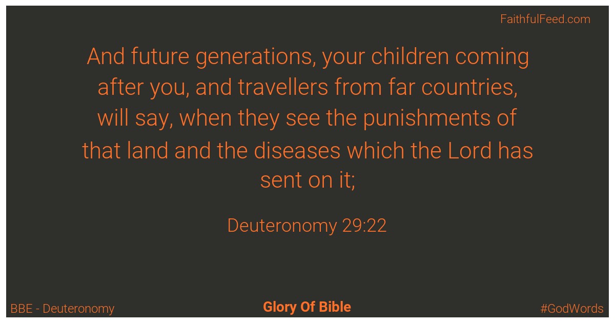 Deuteronomy 29:22 - Bbe