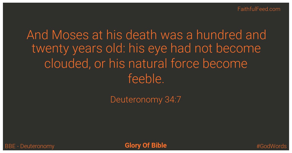 Deuteronomy 34:7 - Bbe