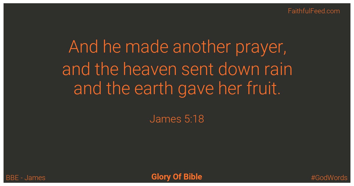 James 5:18 - Bbe