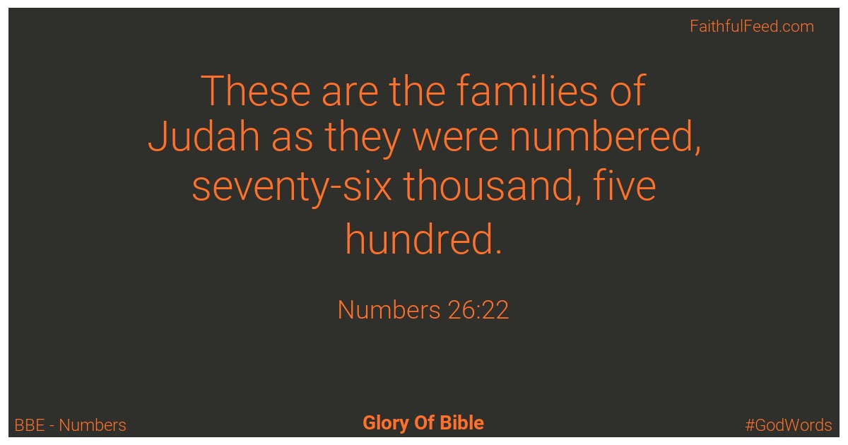 Numbers 26:22 - Bbe