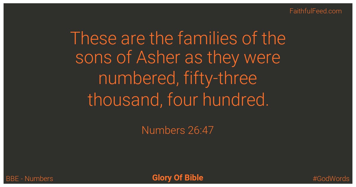 Numbers 26:47 - Bbe