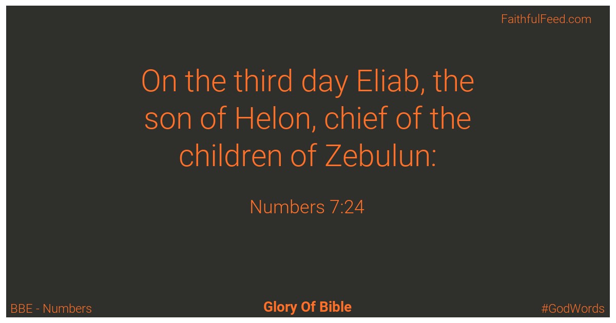 Numbers 7:24 - Bbe