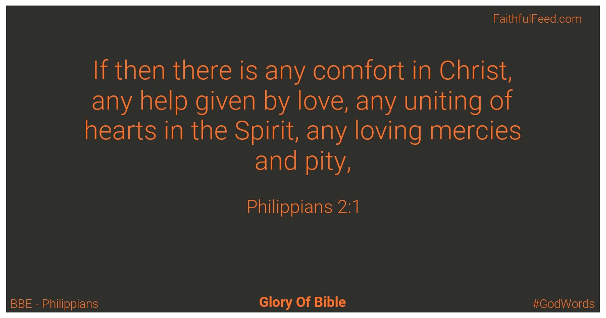 The Bible Verses from Philippians Chapter 2 - Bbe