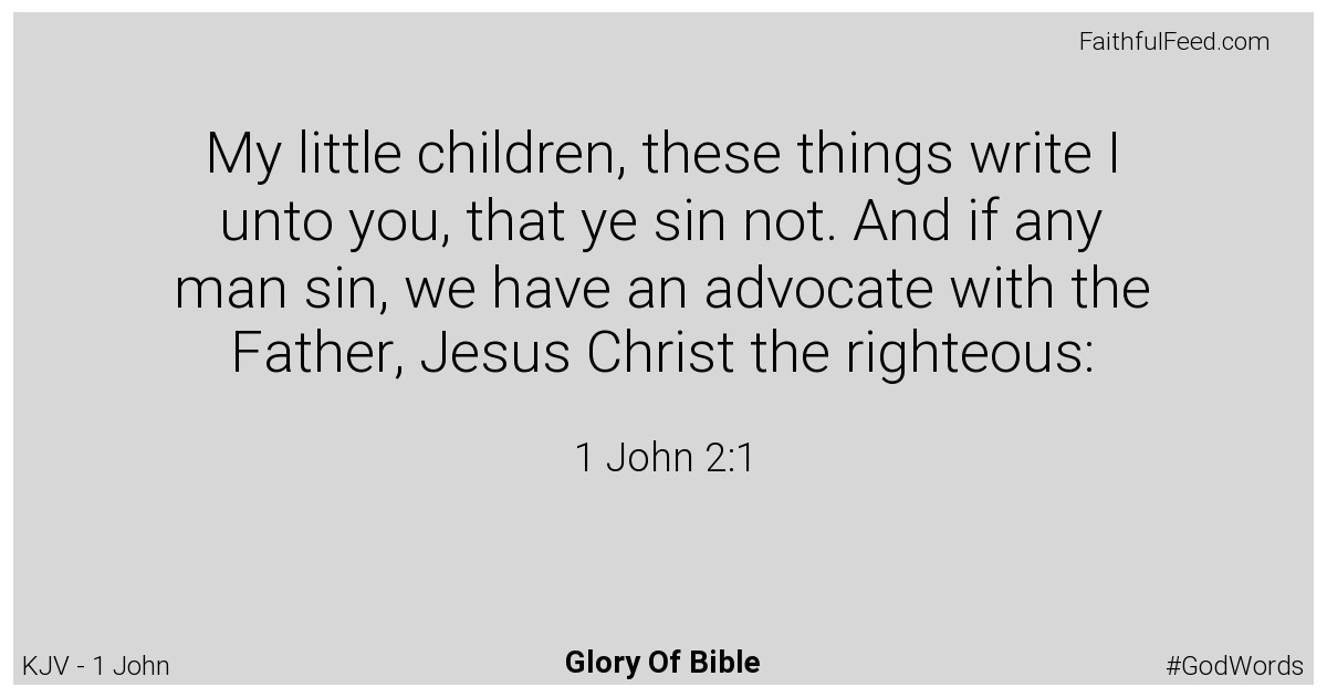 1-john 2:1 - Kjv