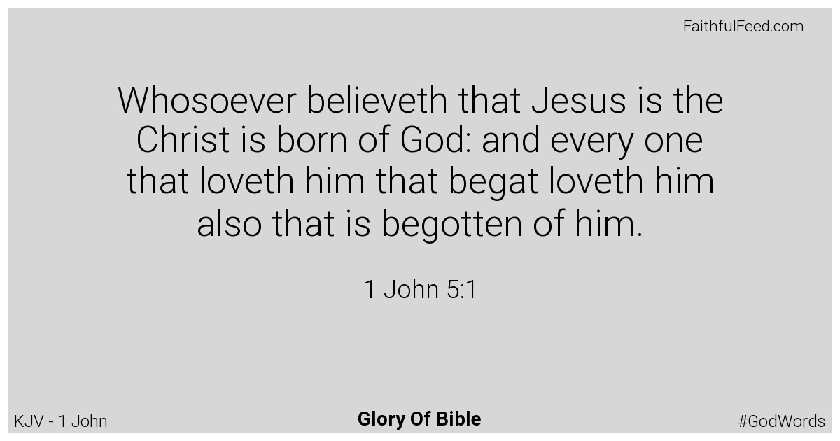 1-john 5:1 - Kjv