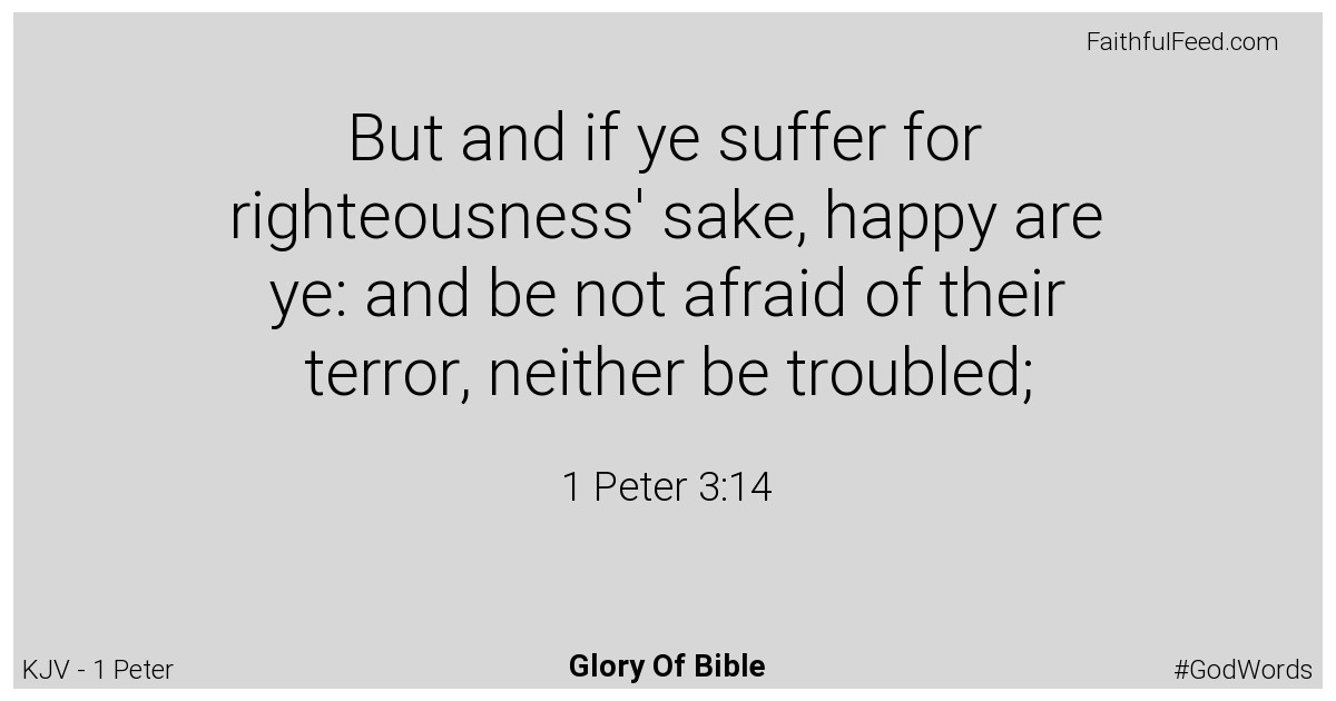 1-peter 3:14 - Kjv