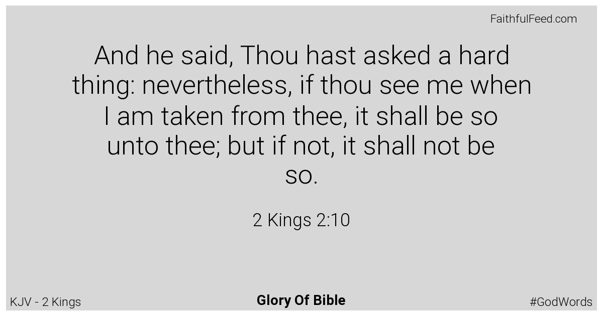 2-kings 2:10 - Kjv