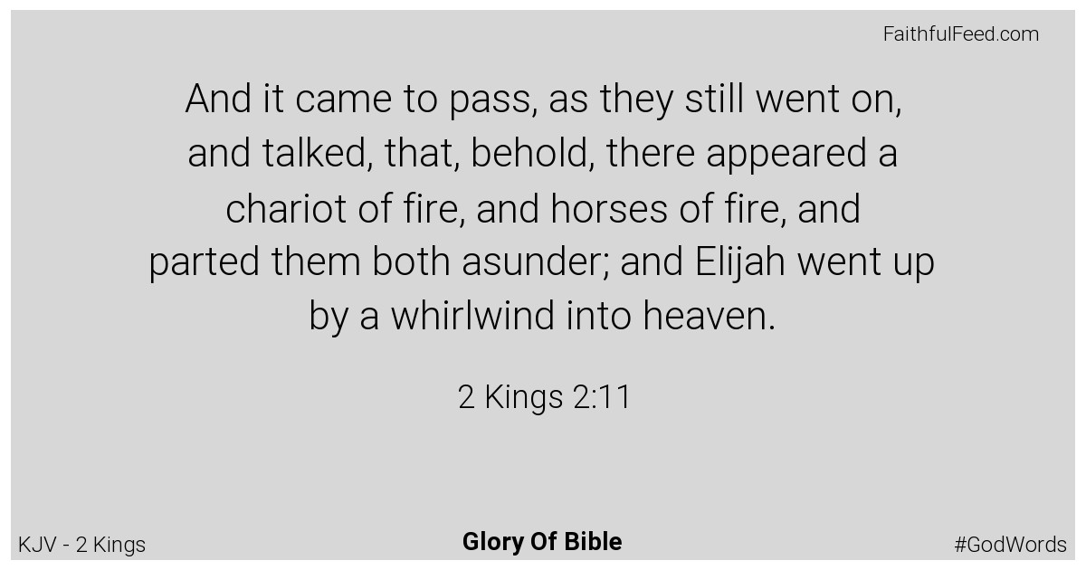 2-kings 2:11 - Kjv