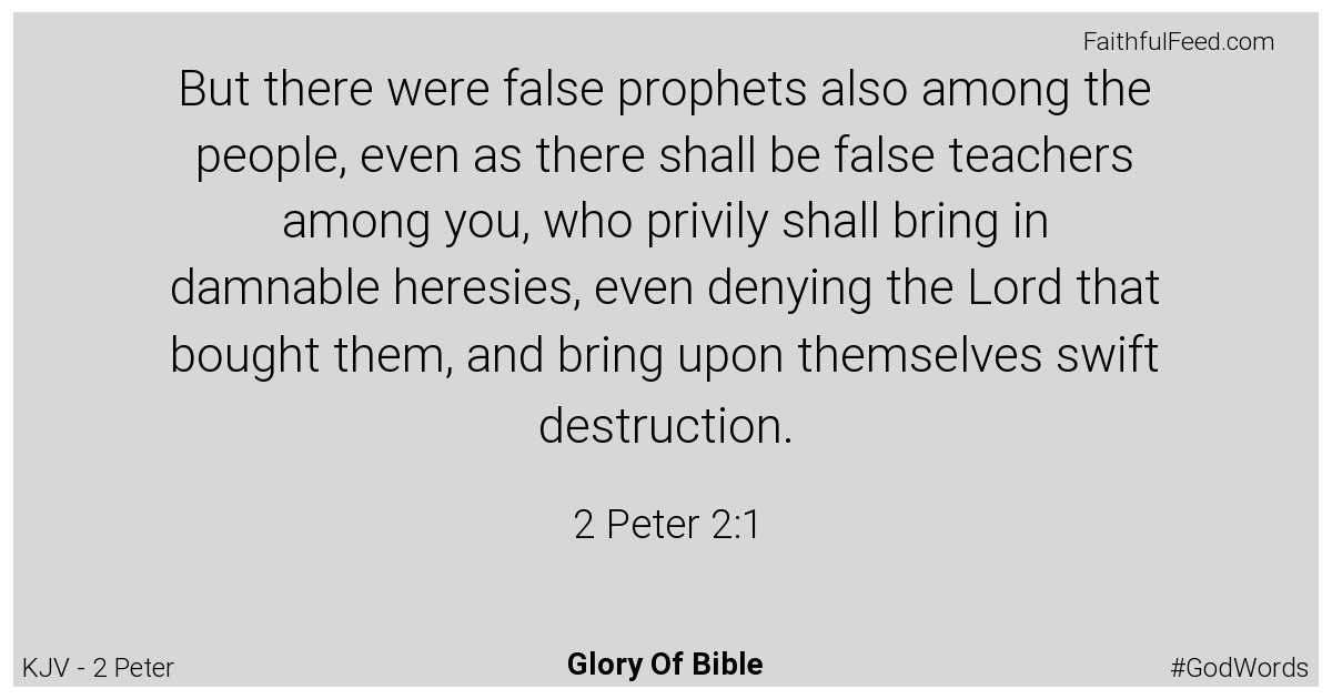 The Bible Verses from 2-peter Chapter 2 - Kjv