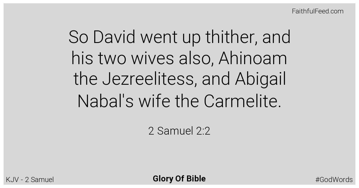 2-samuel 2:2 - Kjv