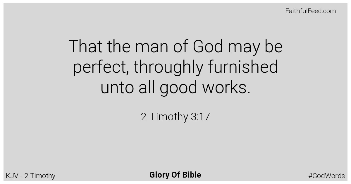 2-timothy 3:17 - Kjv