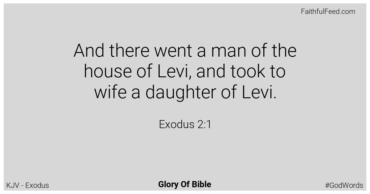 Exodus 2:1 - Kjv