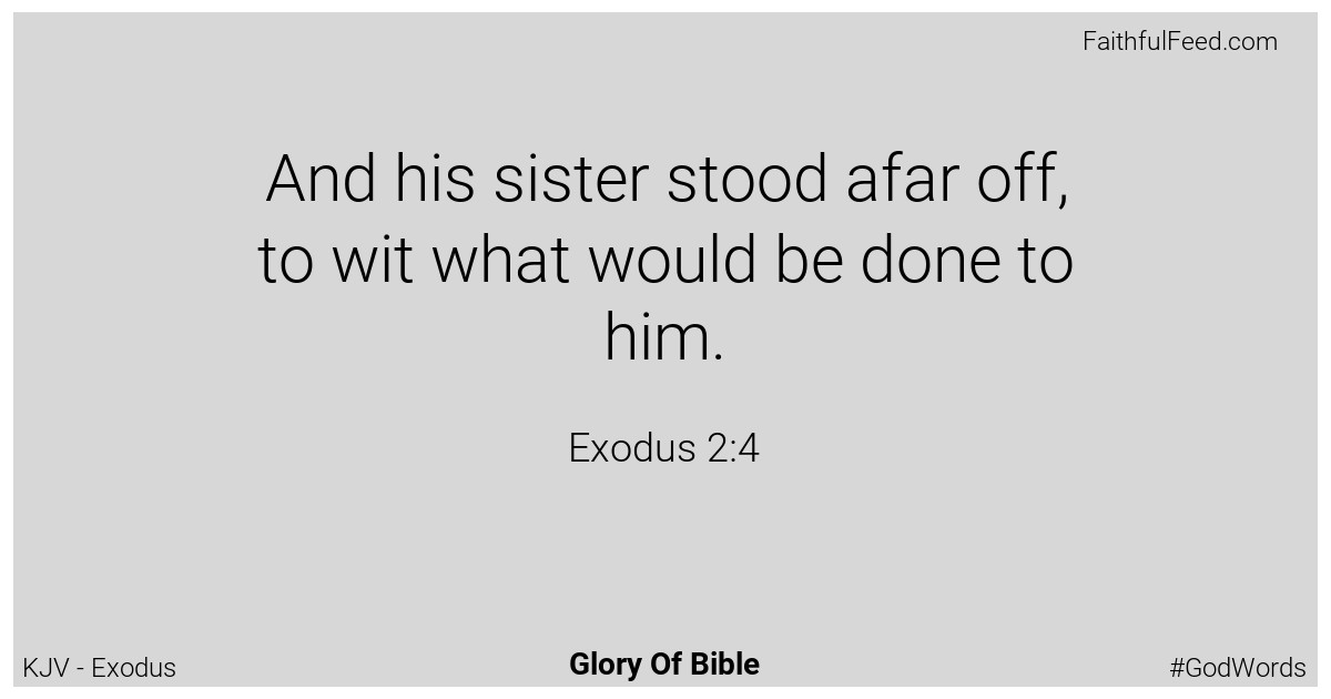 Exodus 2:4 - Kjv