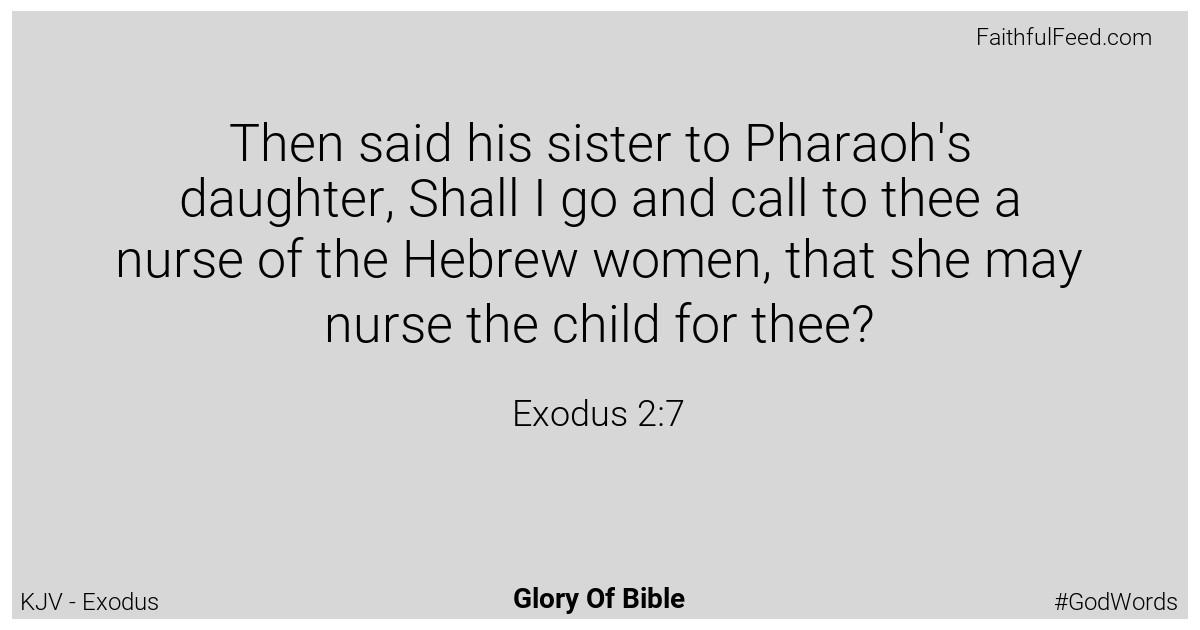 Exodus 2:7 - Kjv