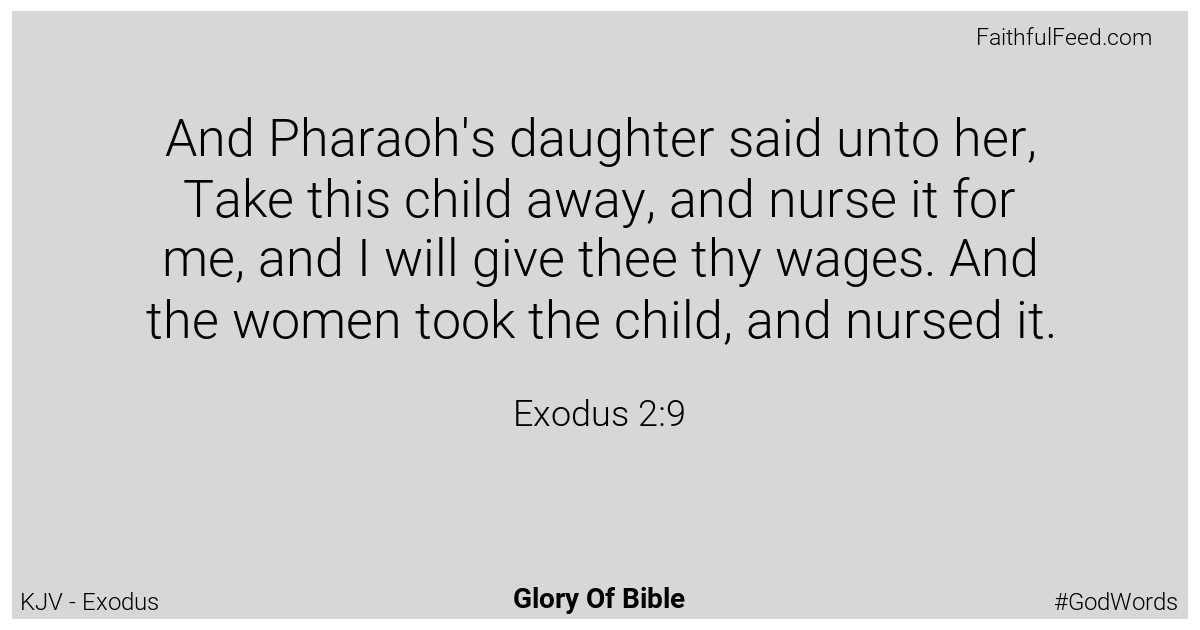 Exodus 2:9 - Kjv