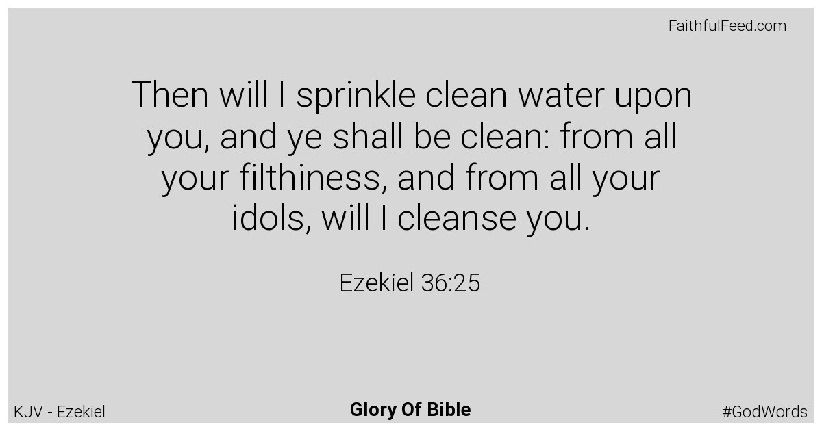 Ezekiel 36:25 - Kjv