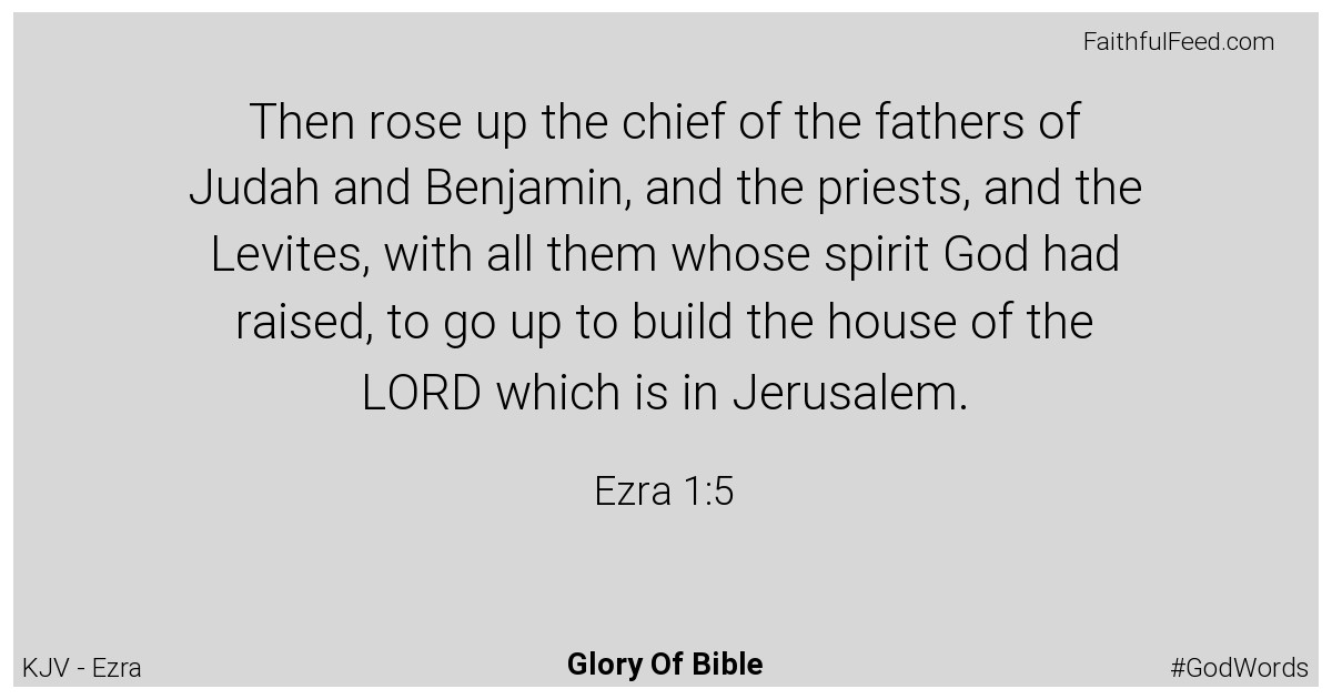 Ezra 1:5 - Kjv