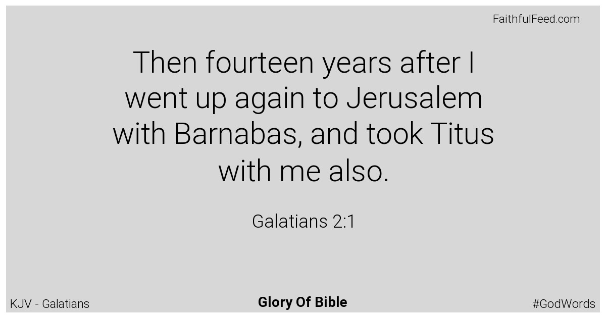 The Bible Verses from Galatians Chapter 2 - Kjv