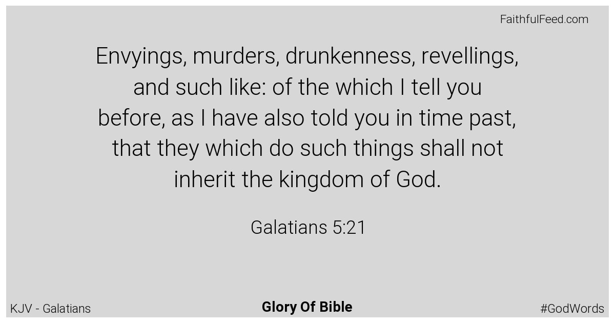 Galatians 5:21 - Kjv