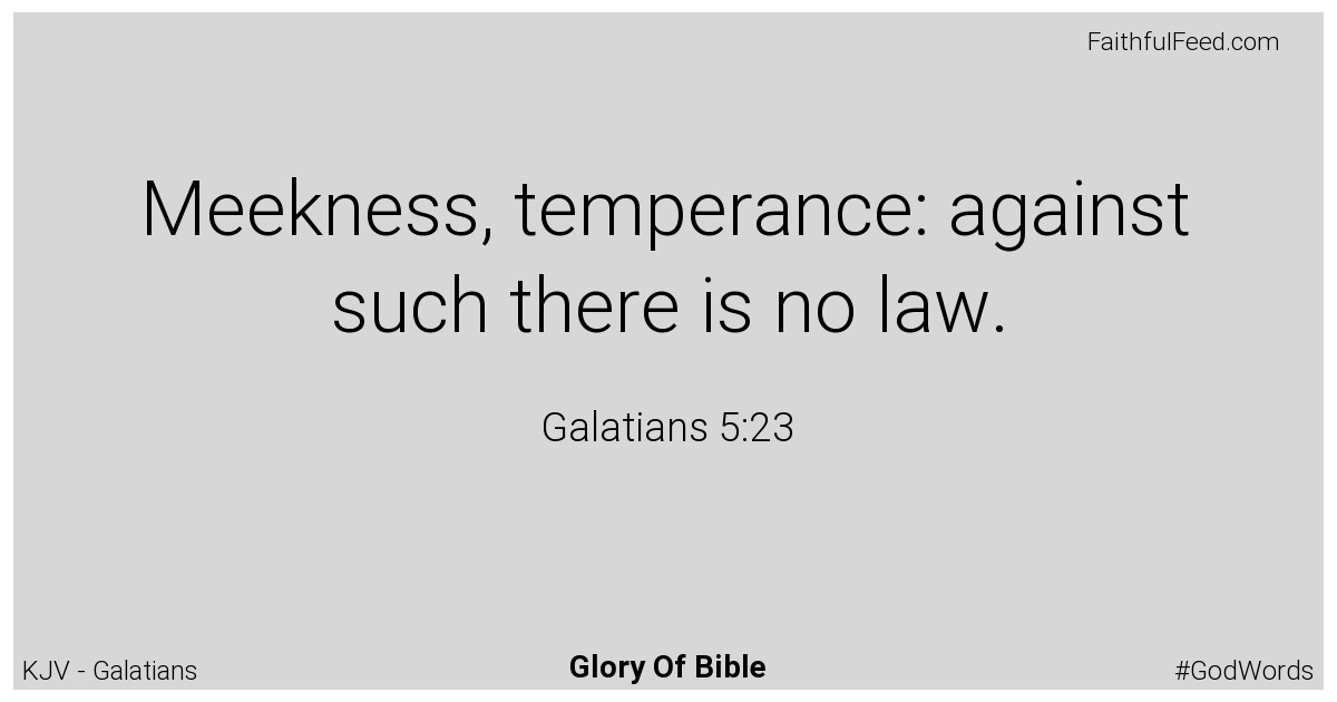 Galatians 5:23 - Kjv
