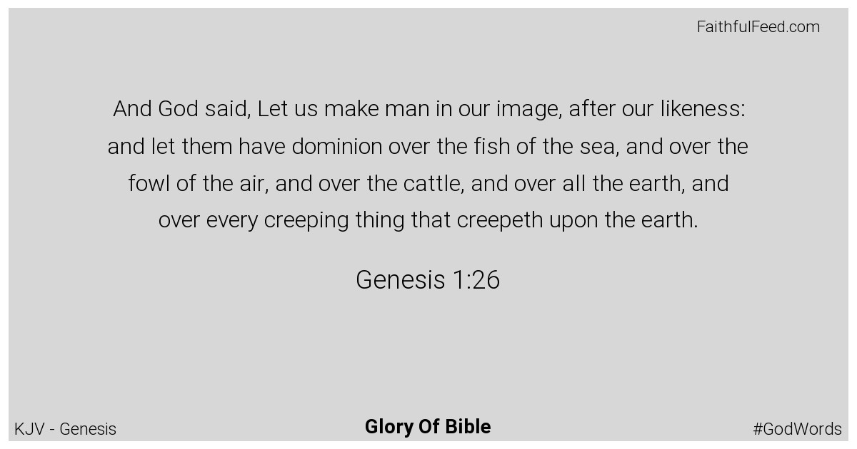 Genesis 1:26 - Kjv