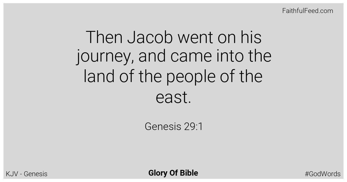 Genesis 29:1 - Kjv