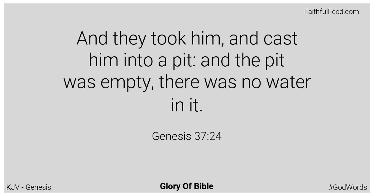 Genesis 37:24 - Kjv