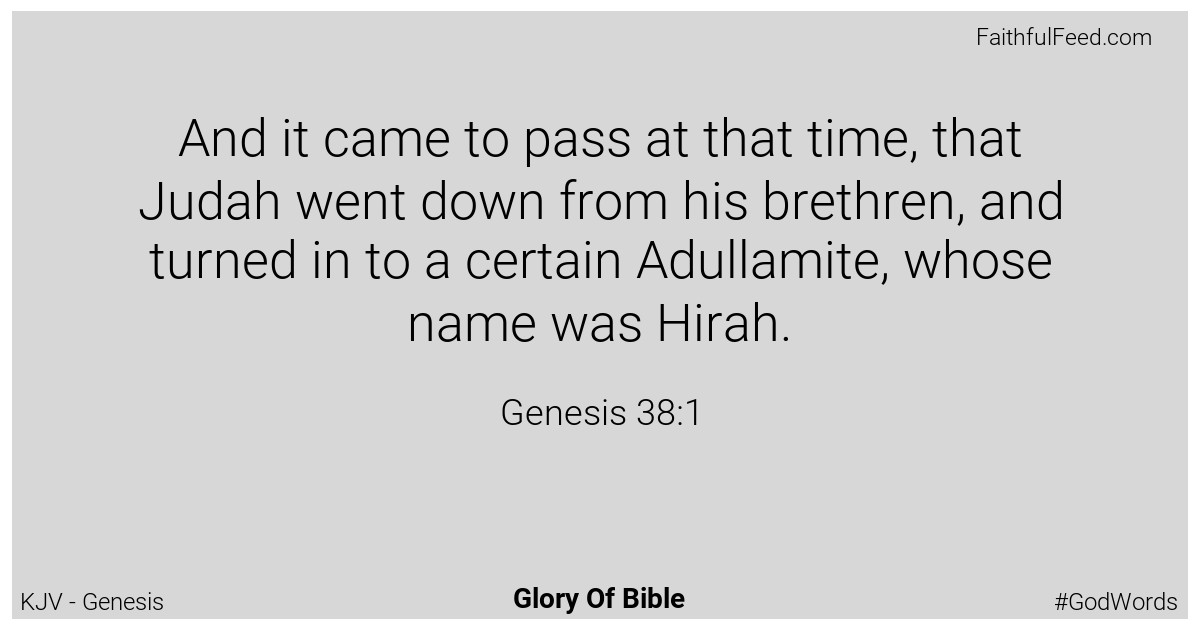 Genesis 38:1 - Kjv