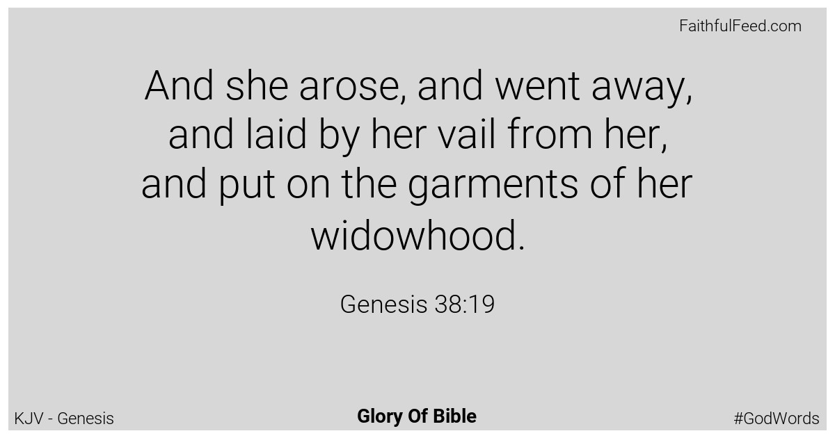 Genesis 38:19 - Kjv