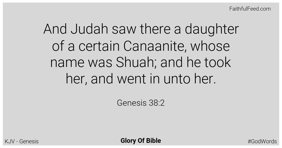 Genesis 38:2 - Kjv